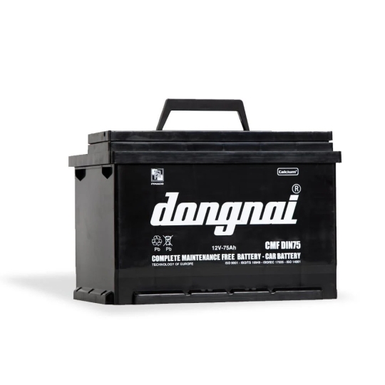 Ắc quy khô miễn bảo dưỡng Đồng Nai CMF DIN75 - 12V - 75Ah